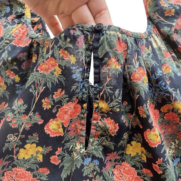 THE GREAT Floral Maxi Dress Size 2 Cotton - Picture 5 of 14